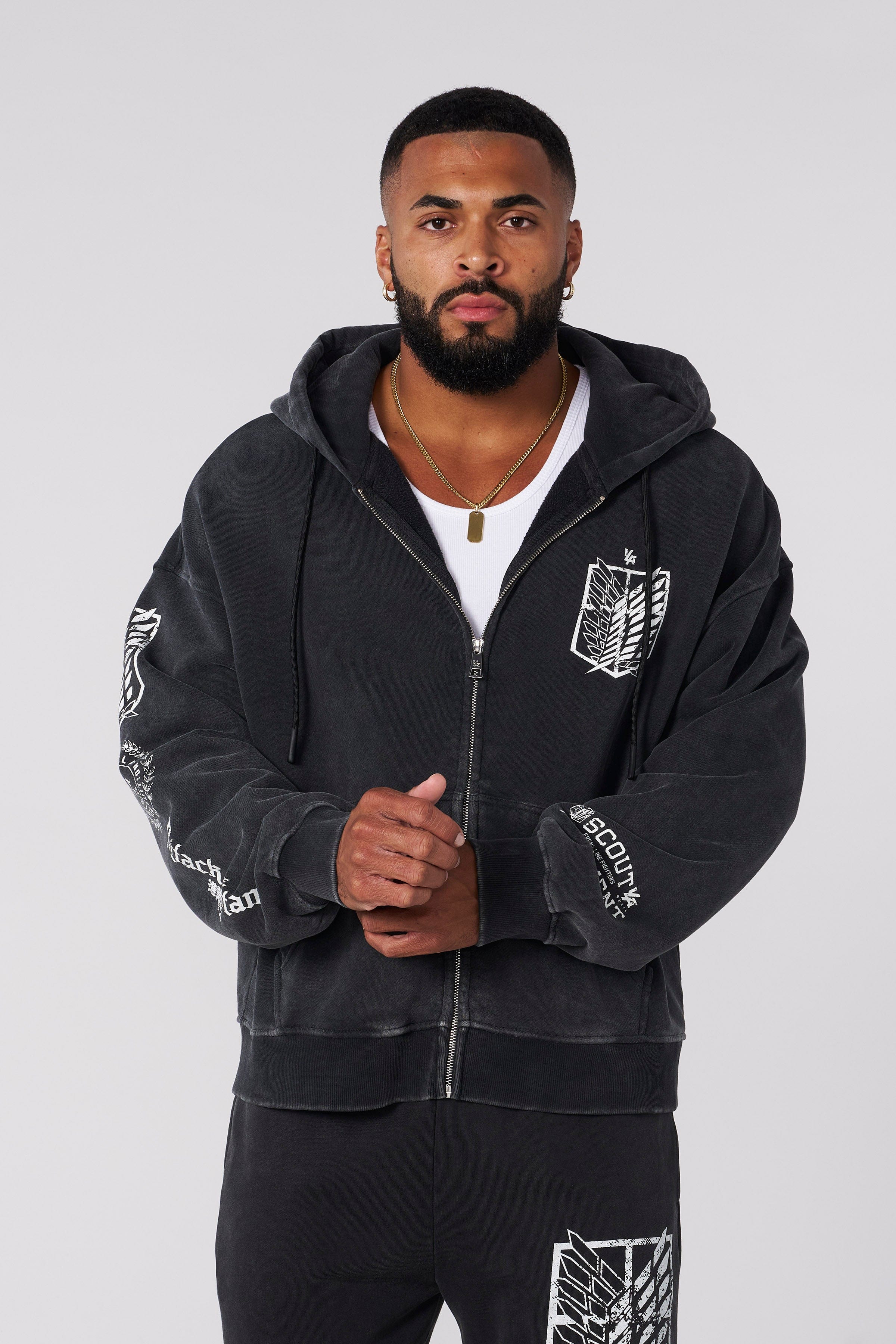 5138 - AOT?  x YLA Zip-Up Hoodies