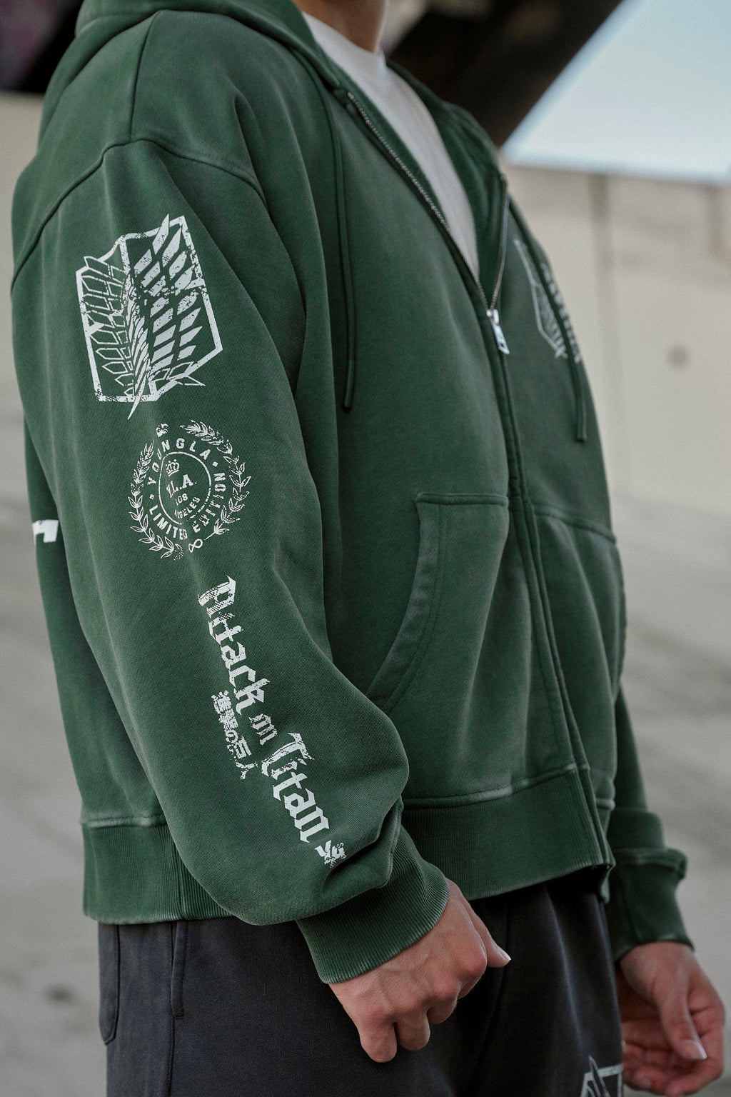 5138 - AOT?  x YLA Zip-Up Hoodies