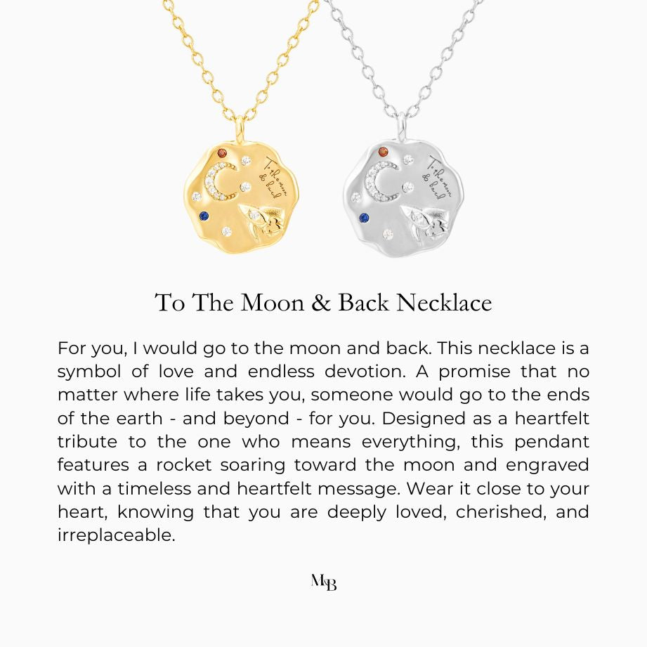 To The Moon & Back Necklace - Silver