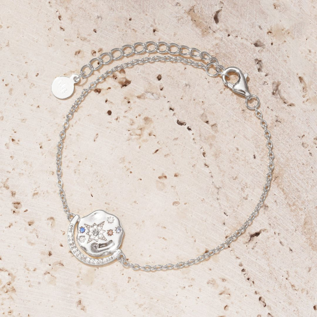 My Sun, Moon & Stars Bracelet - Silver