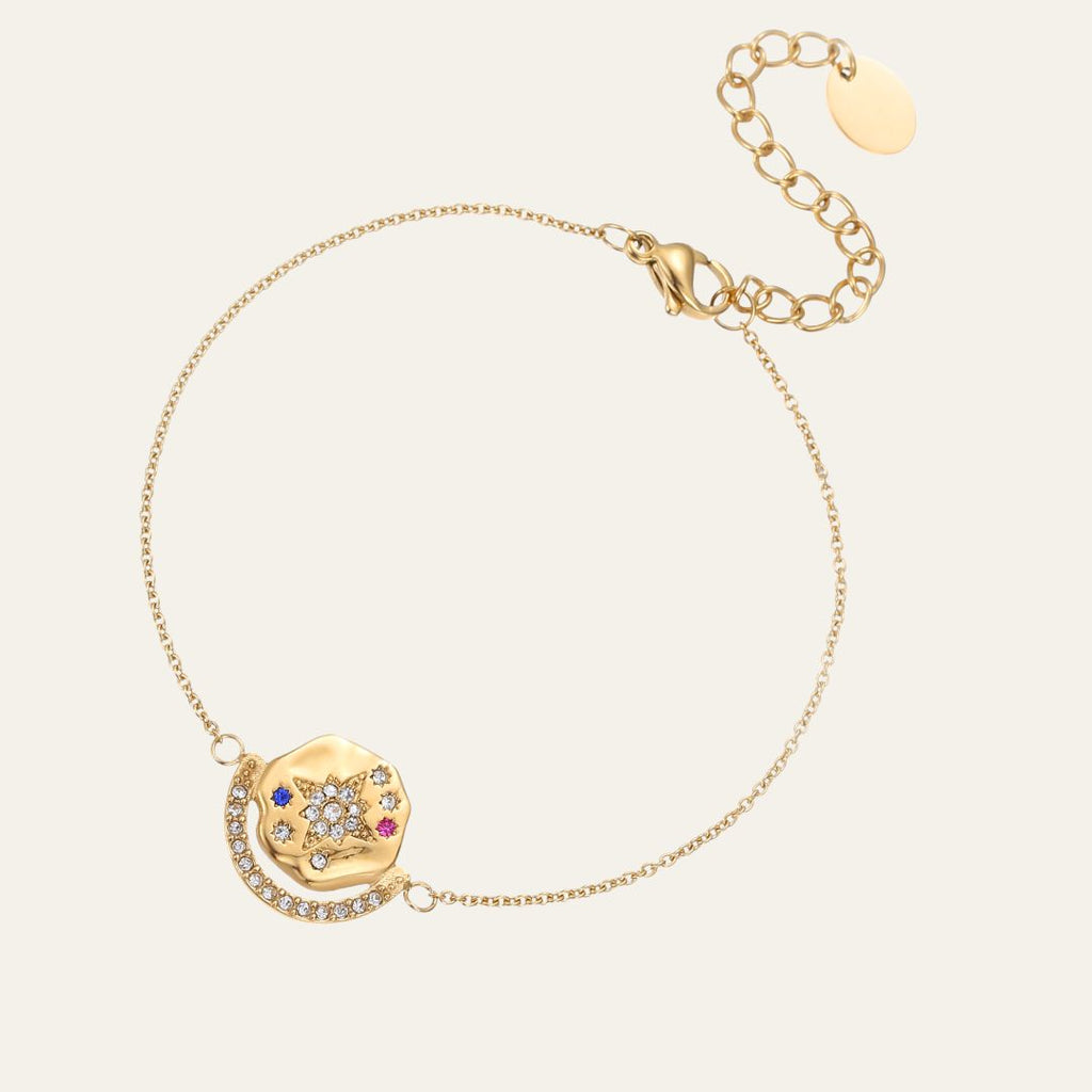 My Sun, Moon & Stars Bracelet - Gold