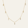 White Chakra Necklace - Gold